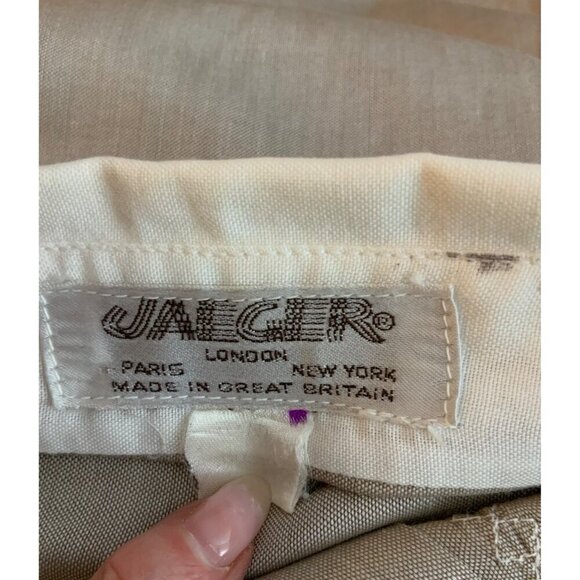 Jaeger vintage womens shirt Tan med 38 ‘ chest 25 ‘long laundered - Picture 5 of 6